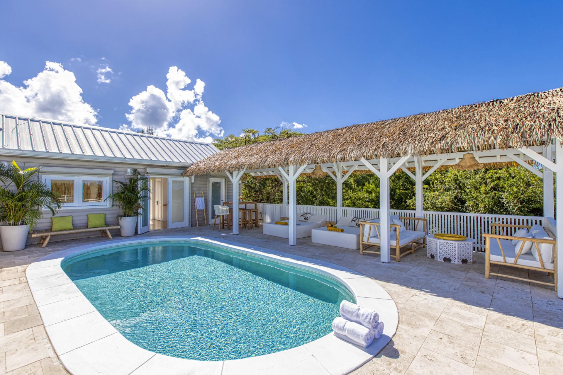 A louer villa 3 chambre Terres Basses Saint Martin_ Piscine - 2